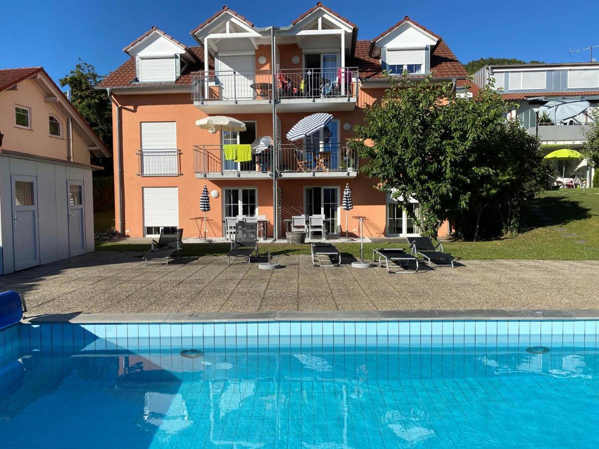 Die Seeblume - Ferienwohnung Mit Pool Und Seeblick 博德曼路德维希港 外观 照片